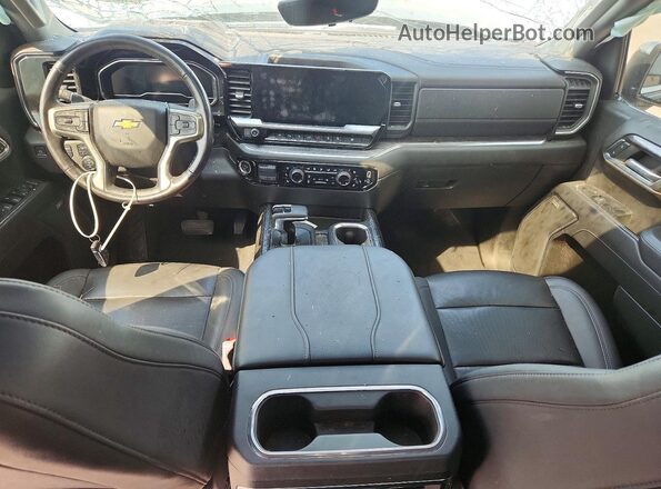1GCUDGEL5PZ160706 2023 CHEVROLET SILVERADO Charcoal Вид панелі приладів