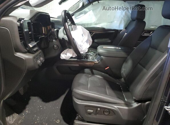 1GCUDGETXNZ519318 2022 CHEVROLET SILVERADO Charcoal Front interior view