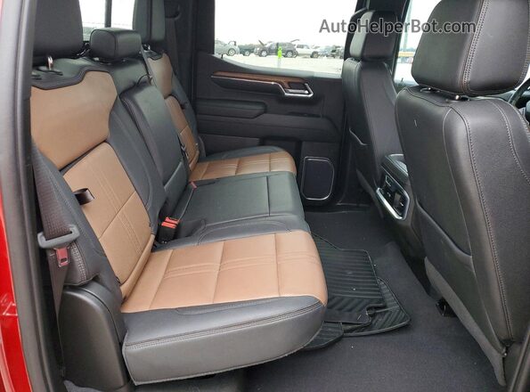 1GCUDJE83PZ171695 2023 CHEVROLET SILVERADO Maroon Vista de los asientos traseros