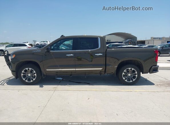 1GCUDJE88PZ301065 2023 CHEVROLET SILVERADO Brown Widok wnętrza 360 stopni