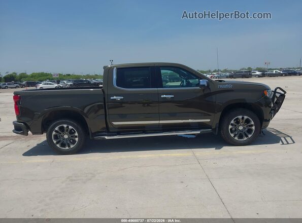 1GCUDJE88PZ301065 2023 CHEVROLET SILVERADO Brown Widok wnętrza z tyłu