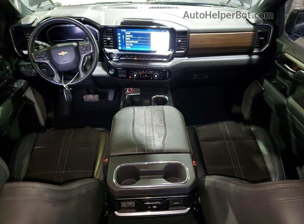 1GCUDJEL6RZ293703 2024 CHEVROLET SILVERADO Black Առջևի վահանակի տեսք