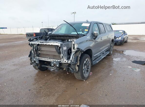 1GCUDJEL6RZ376418 2024 CHEVROLET SILVERADO Серебряный Передняя левая четверть