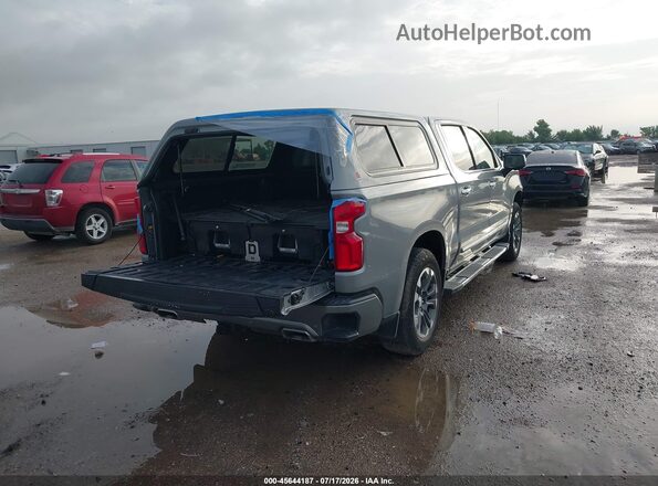 1GCUDJEL6RZ376418 2024 CHEVROLET SILVERADO Серебряный Задняя правая четверть