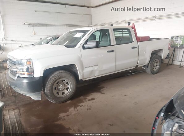 1GCUKNEC3JF219187 2018 CHEVROLET SILVERADO White წინა მარცხენა ხედი სამი მეოთხედიდან