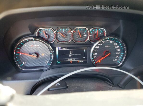 1GCUKRECXHF154419 2017 CHEVROLET SILVERADO White ხელსაწყოთა პანელის ხედი