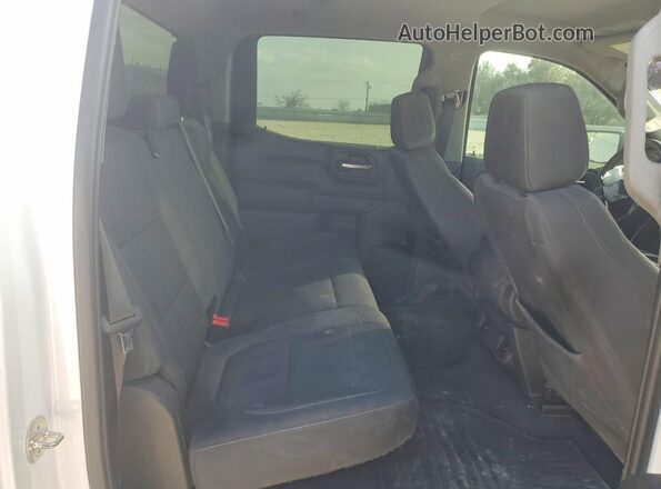 1GCUWCED3KZ110603 2019 CHEVROLET SILVERADO White უკანა სავარძლების ხედი