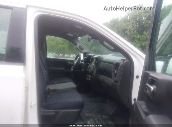 1GCUYAEF3KZ309800 2019 CHEVROLET SILVERADO White Widok wnętrza z przodu