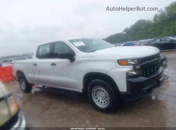 1GCUYAEF3KZ309800 2019 CHEVROLET SILVERADO White Widok wnętrza z tyłu