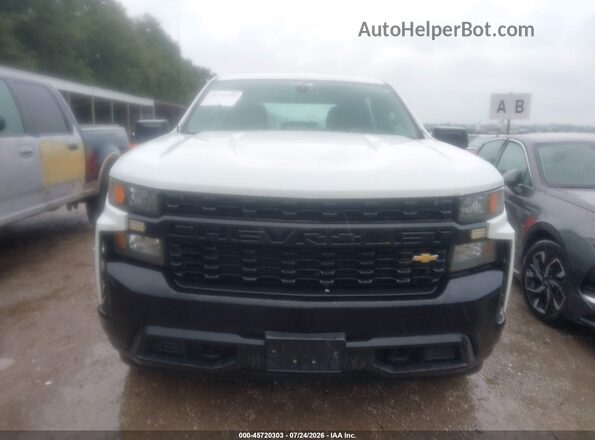 1GCUYAEF3KZ309800 2019 CHEVROLET SILVERADO White Widok zestawu wskaźników