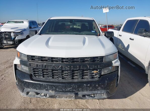 1GCUYAEFXKZ311611 2019 CHEVROLET SILVERADO White Vista del cuadro de instrumentos