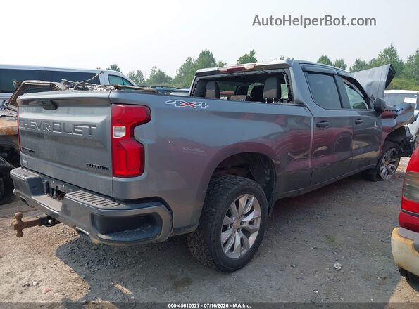 1GCUYBEF1MZ113329 2021 CHEVROLET SILVERADO Gray Trasero derecho