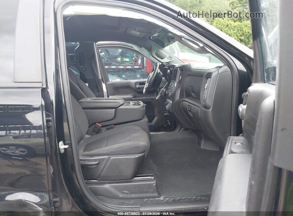 1GCUYBEF5MZ441840 2021 CHEVROLET SILVERADO Black Вид салону спереду