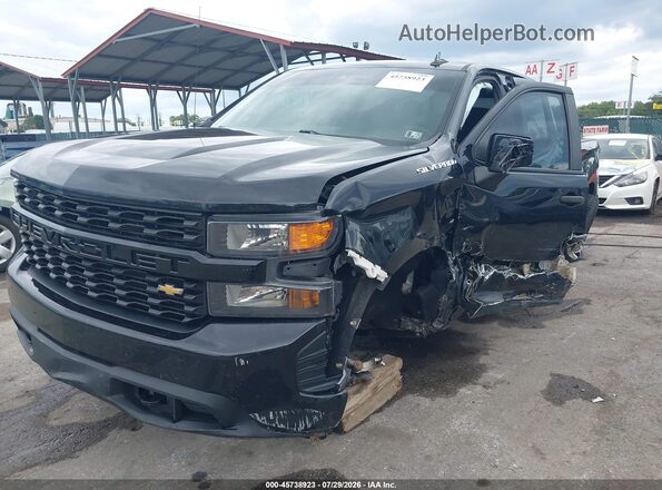 1GCUYBEF5MZ441840 2021 CHEVROLET SILVERADO Black Вид спереду