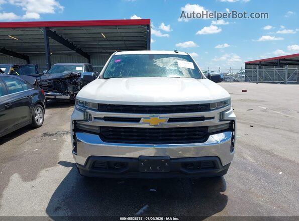1GCUYDED0KZ189793 2019 CHEVROLET SILVERADO Белый Вид щитка приборов