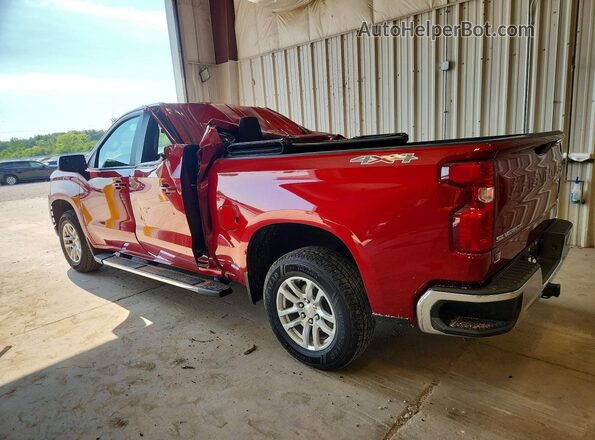 1GCUYDED0MZ179655 2021 CHEVROLET SILVERADO Красный Задняя левая четверть