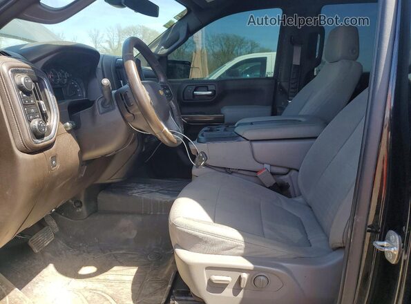 1GCUYDED0MZ417536 2021 CHEVROLET SILVERADO Black წინა სალონის ხედი