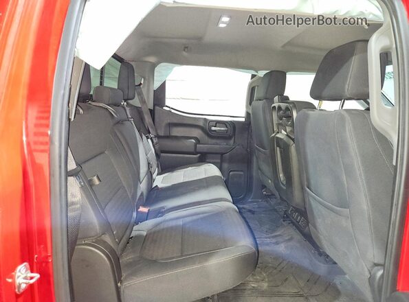 1GCUYDED2KZ151322 2019 CHEVROLET SILVERADO Red უკანა სავარძლების ხედი