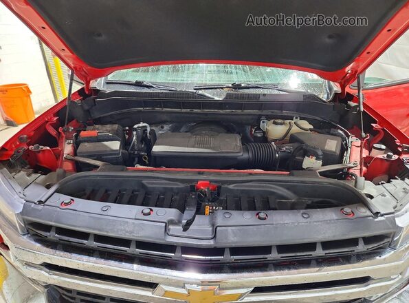 1GCUYDED2KZ151322 2019 CHEVROLET SILVERADO Red უკანა სალონის ხედი