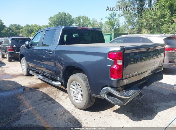 1GCUYDED4MZ355607 2021 CHEVROLET SILVERADO Blue უკანა მარცხენა