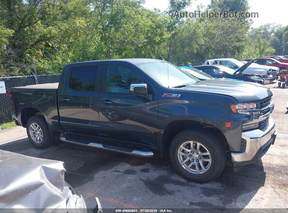 1GCUYDED4MZ355607 2021 CHEVROLET SILVERADO Blue უკანა სალონის ხედი