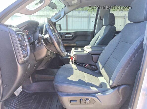 1GCUYDED6KZ325599 2019 CHEVROLET SILVERADO White წინა სალონის ხედი