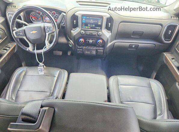 1GCUYDED8KZ129857 2019 CHEVROLET SILVERADO Gray Вид панелі приладів