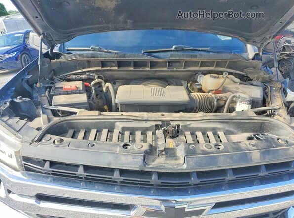 1GCUYDED9MZ355845 2021 CHEVROLET SILVERADO Blue Vista interior trasera