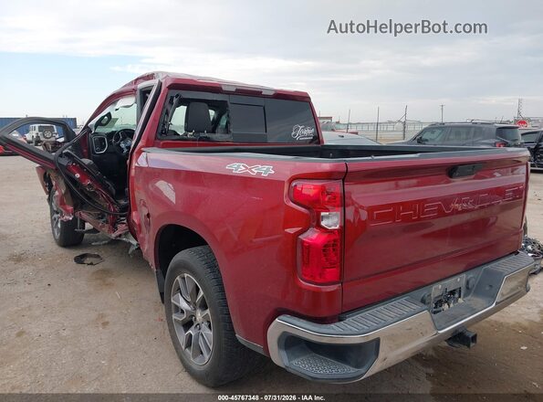 1GCUYDEDXKZ339070 2019 CHEVROLET SILVERADO Красный Задняя левая четверть