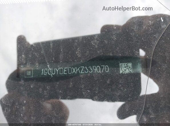 1GCUYDEDXKZ339070 2019 CHEVROLET SILVERADO Красный 