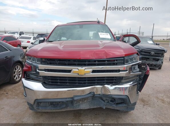 1GCUYDEDXKZ339070 2019 CHEVROLET SILVERADO Красный Вид щитка приборов