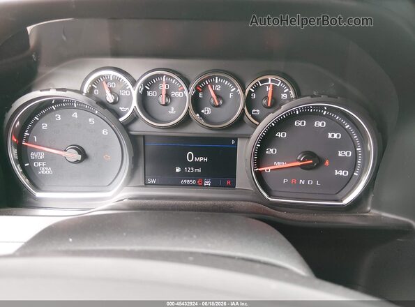 1GCUYDEDXMZ344126 2021 CHEVROLET SILVERADO Серебряный Вид задних сидений
