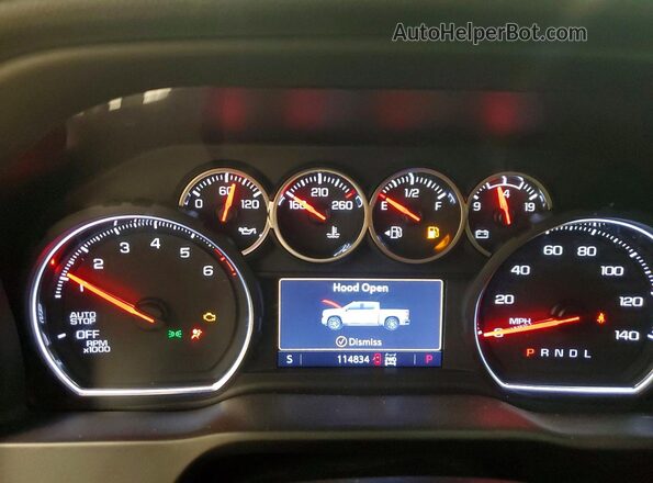 1GCUYEED0MZ271810 2021 CHEVROLET SILVERADO White Widok zestawu wskaźników
