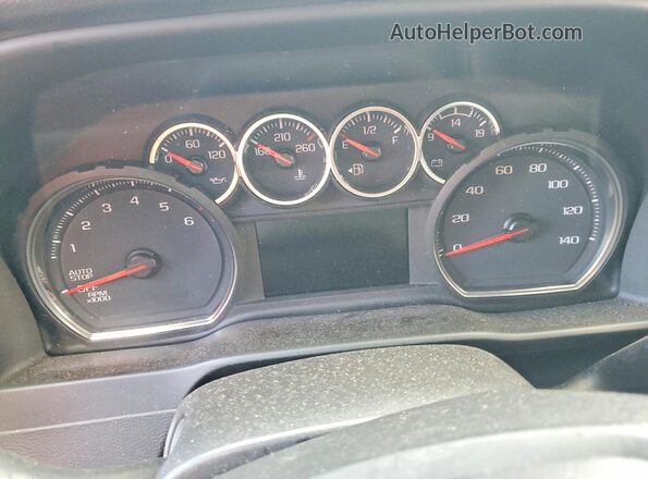 1GCUYEED1MZ383791 2021 CHEVROLET SILVERADO Белый Вид щитка приборов