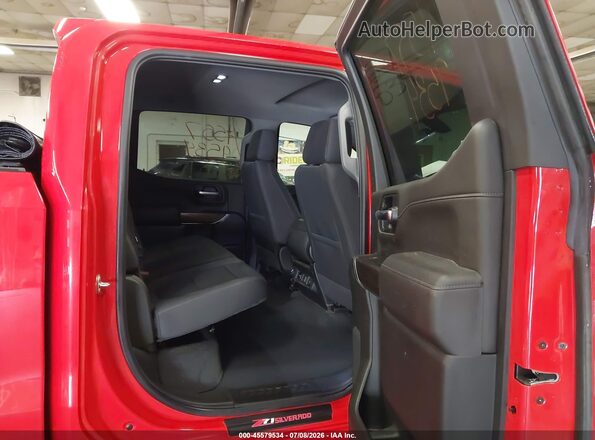 1GCUYEED2NZ228894 2022 CHEVROLET SILVERADO Red VIN sticker view