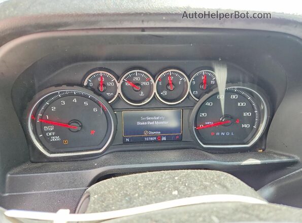 1GCUYEED3KZ115192 2019 CHEVROLET SILVERADO Black Instrument cluster view