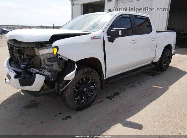 1GCUYEED3KZ152128 2019 CHEVROLET SILVERADO Белый Передняя левая четверть