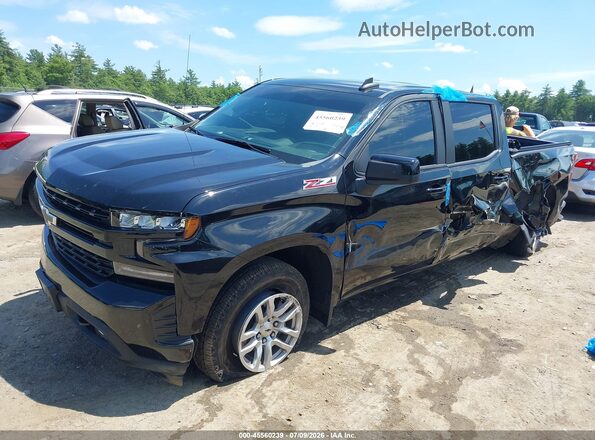 1GCUYEED4NZ185563 2022 CHEVROLET SILVERADO Black Передня ліва чверть