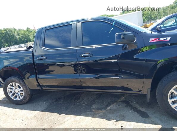 1GCUYEED4NZ185563 2022 CHEVROLET SILVERADO Black Вид задньої частини салону