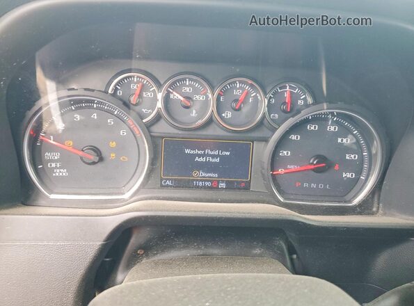 1GCUYEED5LZ136837 2020 CHEVROLET SILVERADO White ხელსაწყოთა პანელის ხედი