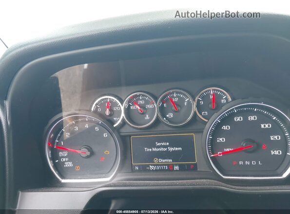1GCUYEED6KZ310655 2019 CHEVROLET SILVERADO Белый Вид задних сидений