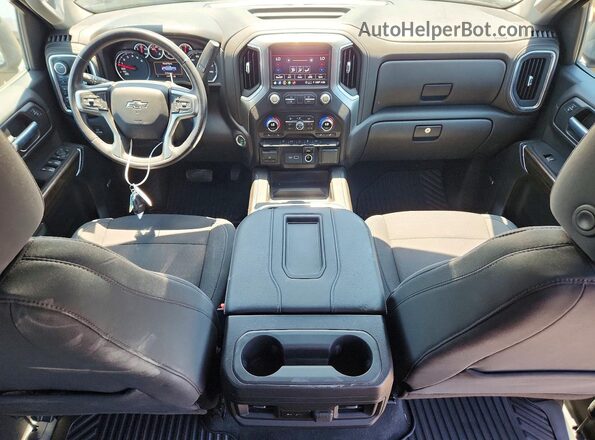 1GCUYEED6MZ152238 2021 CHEVROLET SILVERADO Blue Widok deski rozdzielczej
