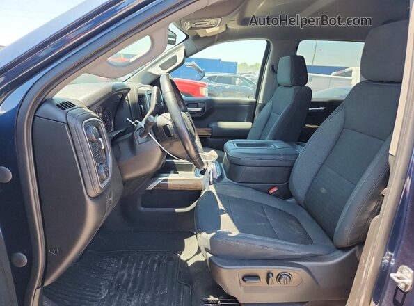 1GCUYEED6MZ152238 2021 CHEVROLET SILVERADO Blue Widok wnętrza z przodu