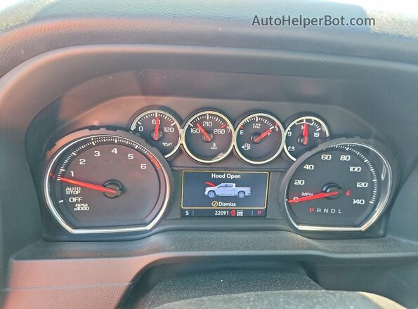 1GCUYEED6MZ152238 2021 CHEVROLET SILVERADO Blue Widok zestawu wskaźników