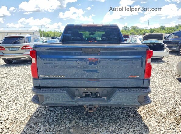 1GCUYEED7KZ247274 2019 CHEVROLET SILVERADO Blue უკანა ხედი