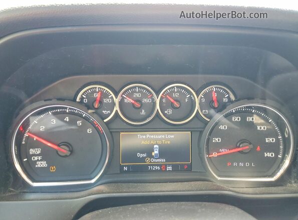 1GCUYEED7KZ247274 2019 CHEVROLET SILVERADO Blue ხელსაწყოთა პანელის ხედი