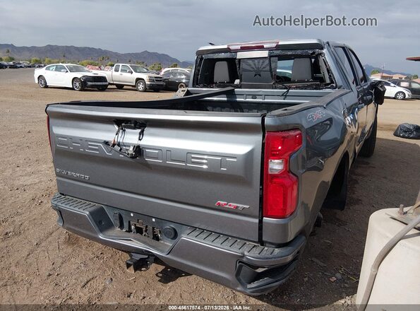 1GCUYEED9KZ316367 2019 CHEVROLET SILVERADO Gray Trasero derecho
