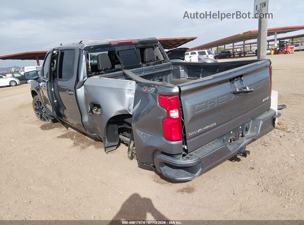 1GCUYEED9KZ316367 2019 CHEVROLET SILVERADO Gray Trasero izquierdo