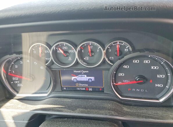 1GCUYEED9LZ190075 2020 CHEVROLET SILVERADO Black Вид щитка приладів