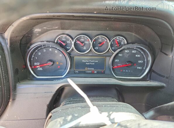 1GCUYEED9MZ157739 2021 CHEVROLET SILVERADO White Instrument cluster view